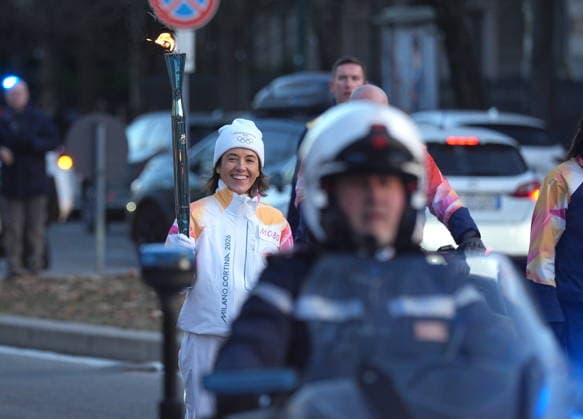 Turin, the arrival of the Milan-Cortina 2026 Olympic Flame, through the city along an 11 km route  Copyright: xriccardoxgiordanox xipa-agency.netx xriccardoxgiordanox IPA_Agency_IPA69938679