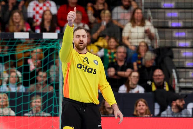 Goalkeeper Andreas Wolf Germany cheers, Friendly match, Germany vs Croatia, ZAG Arena, January 11, 2026 in Hannover, Germany Photo by Marco Steinbrenner DeFodi Images Goalkeeper Andreas Wolf Germany cheers, Friendly match, Germany vs Croatia, ZAG Arena, January 11, 2026 in Hannover, Germany Photo by Marco Steinbrenner DeFodi Images