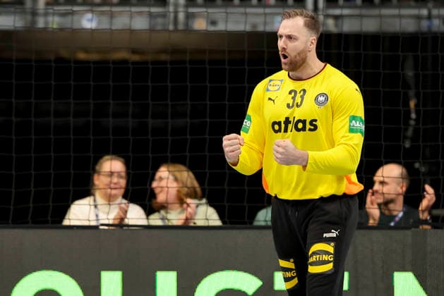 Goalkeeper Andreas Wolf Germany cheers, Friendly match, Germany vs Croatia, ZAG Arena, January 11, 2026 in Hannover, Germany Photo by Marco Steinbrenner DeFodi Images Goalkeeper Andreas Wolf Germany cheers, Friendly match, Germany vs Croatia, ZAG Arena, January 11, 2026 in Hannover, Germany Photo by Marco Steinbrenner DeFodi Images