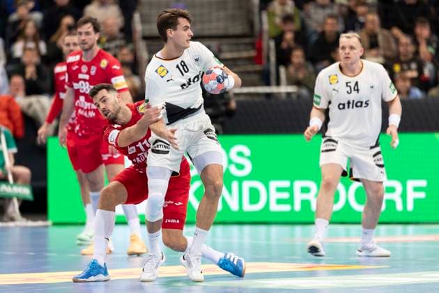 Men s Handball International Germany vs Croatia, 11 01 2026 HANNOVER, GERMANY JANUARY 11 during the match between Men s Handball International Germany vs Croatia at ZAG Arena on January 11, 2026 in Hannover, Germany Copyright: xBEAUTIFULxSPORTS KennyxBeelex