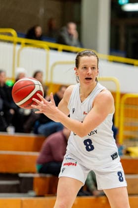 Zoe Hartmann Wings Leverkusen,No 08 on the ball DEU, Leverkusen, 11 01 2026 Basketball, Women 2 Bundesliga Nord, 14 Matchday, Wings Leverkusen Talents BonnRhöndorf