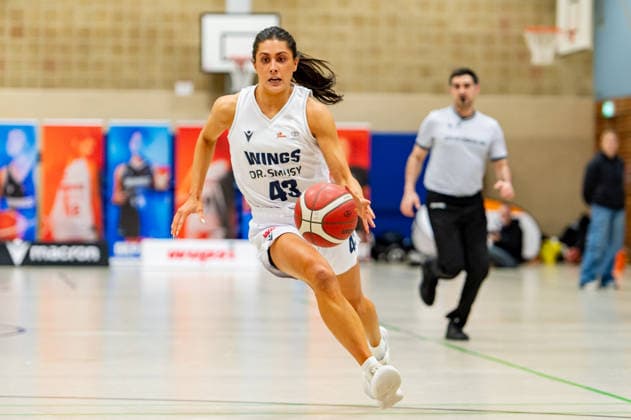 Natalie Villaflor Wings Leverkusen,No 43 with speed DEU, Leverkusen, 11 01 2026 Basketball, Womens 2 Bundesliga North, 14 Matchday, Wings Leverkusen Talents BonnRhöndorf