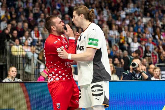 Men s Handball International Germany vs Croatia, 11 01 2026 HANNOVER, GERMANY JANUARY 11 Juri Knorr 15 Germany during the match between Men s Handball International Germany vs Croatia at ZAG Arena on January 11, 2026 in Hannover, Germany Copyright: xBEAUTIFULxSPORTS KennyxBeelex