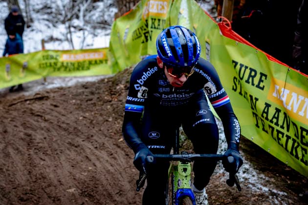 Lars van der Haar BALOISE VERZEKERINGEN HET POETSBUREAU LIONS during the Nederlands Kampioenschap Veldrijden 2026 in HUIJBERGEN, Netherlands on 11 January 2026, photo by Caroline van Leusden EYE4images DeFodi Images