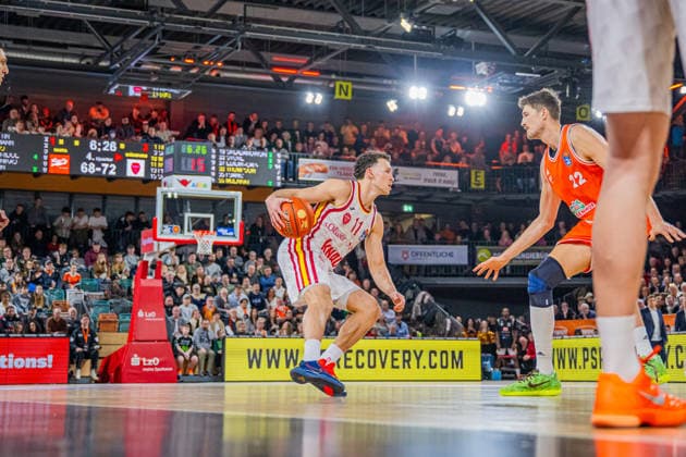 1 Basketball Bundesliga, easyCredit BBL, Season 2025 2026, Men, Main Round, 15 Matchday, 11 01 2026, RASTA Vechta Fitness First Würzburg Baskets Brae Ivey 11 Fitness First Würzburg Baskets in action Vechta RASTA Dome Lower Saxony Germany