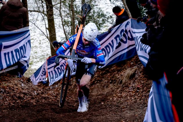 Tibor Del Grosso ALPECIN DECEUNINCK during the Nederlands Kampioenschap Veldrijden 2026 in HUIJBERGEN, Netherlands on 11 January 2026, photo by Caroline van Leusden EYE4images DeFodi Images