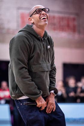 Barmer 2 Basketball Bundesliga ProA Rheinstars Koeln vs BBC Bayreuth, 11 01 26 Cologne, 11 01 26 Rheinstars presenter Amiaz Habtu during the Barmer 2 Basketball Bundesliga ProA Rheinstars Koeln vs BBC Bayreuth game at the Motor World in Cologne Copyright: xBEAUTIFULxSPORTS AxelxKohringx
