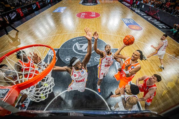 1 Basketball Bundesliga, easyCredit BBL, Season 2025 2026, Men, Main Round, 15 Matchday, 11 01 2026, RASTA Vechta Fitness First Würzburg Baskets Alonzo Verge 11 RASTA Vechta at the Korbleger Vechta RASTA Dome Niedersachsen Germany