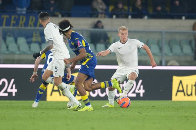 CALCIO - Serie A - Hellas Verona FC vs SS Lazio Gustav Isaksen of SS Lazio during the soccer match between Hellas Verona FC and SS Lazio, MD20 of Serie A Enilive Italian soccer championship 2025 2026 at Marcantonio Bentegodi Stadium on January 11, 2026, Verona, Italy. Verona Italy  Copyright: xIPAxSport ABACAx