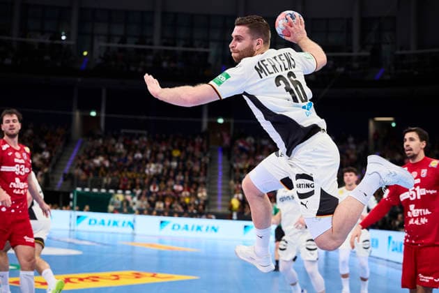 Handball mens national match Germany Croatia on 11 01 2026, Lukas Mertens 36 Germany Hanover ZAG arena Lower Saxony Germany