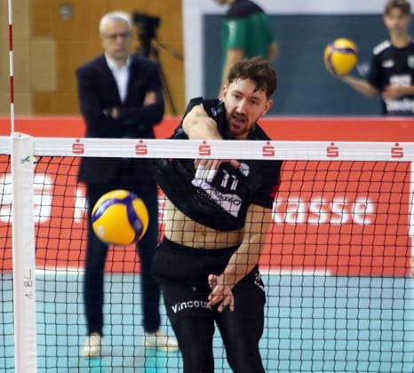 Marco MILOVANOVIC Haching , He Volleyball, 1 BL,25 26, TSV Haching Muenchen vs Helios Gizzlys Giesen, , Geothermie Arena, Unterhaching, 11 01 26 Copyright: WolfgangxFehrmann