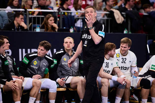 Handball mens national match Germany Croatia on 11 01 2026, Alfred Gislason national coach Germany Hanover ZAG arena Lower Saxony Germany