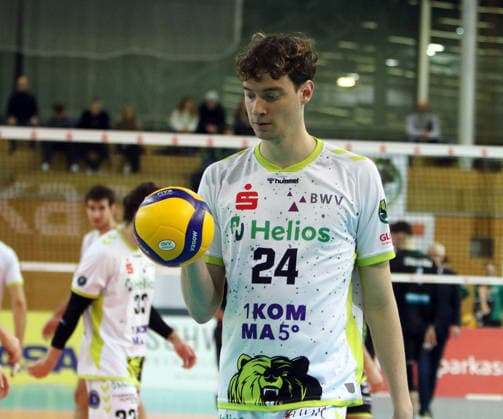 Austin WILMOT Giesen He Volleyball, 1 BL,25 26, TSV Haching Muenchen vs Helios Gizzlys Giesen, , Geothermie Arena, Unterhaching, 11 01 26 Copyright: WolfgangxFehrmann