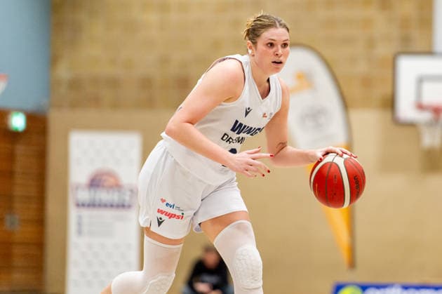 Tessa Brugler Wings Leverkusen,No 03 am Ball DEU, Leverkusen, 11 01 2026 Basketball, Women 2 Bundesliga Nord, 14 Matchday, Wings Leverkusen Talents BonnRhöndorf