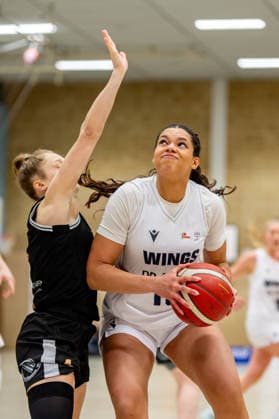 Olivia Okpara Wings Leverkusen,No 13 in action DEU, Leverkusen, 11 01 2026 Basketball, Womens 2 Bundesliga North, Matchday 14, Wings Leverkusen Talents BonnRhöndorf