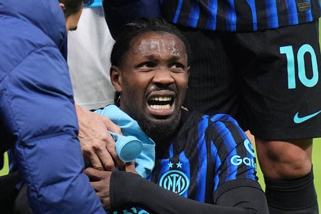 Inter Milan s Marcus Thuram during the Serie A soccer match between Inter and Napoli at the San Siro Stadium in Milan , north Italy - Sunday , January 11 , 2026. - Soccer .  Copyright: xSpada LaPressex