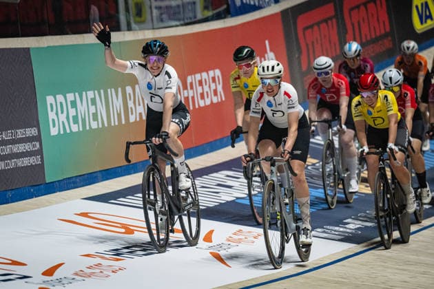 BRAUßE Franziska, KASPER Romy Sixdays Bremen 2026 Team 1 BRAUßE Franziska GER Black KASPER Romy GER Red Landscape horizontal Landscape Event Event Sixdays Bremen 2026 Category Category Category Cycling Track Cycling Sixdays Elite Women Location Location Europe Germany Bremen ÖVB Arena Discipline Teampresentation Distance m Date Date 11 01 2026 Sunday Day 3