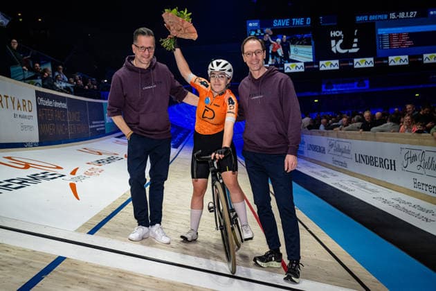 JÄHRIG Fabienne Sixdays Bremen 2026 Team 4 JÄHRIG Fabienne GER Black Landscape horizontal Landscape Event Event Sixdays Bremen 2026 Category Category Cycling Track Cycling Sixdays Elite Women Location Place Europe Germany Bremen ÖVB Arena Discipline Elimination Race Distance m Date Date 11 01 2026 Sunday Day 3