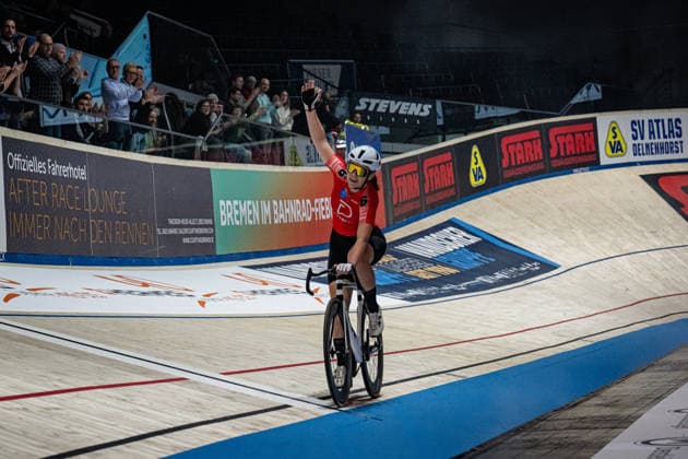 TVEIT Nora Sixdays Bremen 2026 Team 6 TVEIT Nora NOR Black Landscape horizontal Landscape Event Event Event Sixdays Bremen 2026 Category Category Cycling Track Cycling Sixdays Elite Women Location Location Europe Germany Bremen ÖVB Arena Discipline Scratch Race Distance m Date Date 11 01 2026 Sunday Day 3