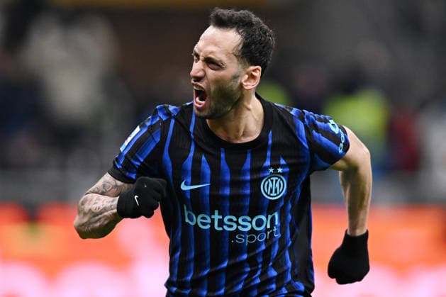 Db Milano 11 01 2026 - campionato di calcio serie A Inter-Napoli foto Daniele Buffa Image nella foto: esultanza gol Hakan Calhanoglu 
