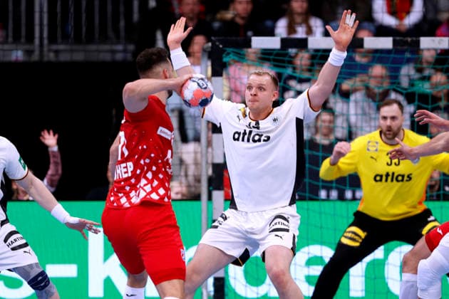 FISCHER Justus Team Germany DHB Handball Laenderspiel Germany Croatia on 11 01 2026 in Hanover in the ZAG Arena Copyright: xLacixPerenyix
