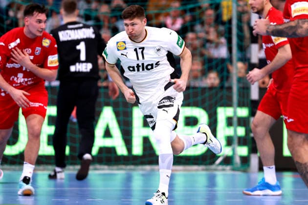 ZERBE Lukas Team Germany DHB Handball Laenderspiel Germany Croatia on 11 01 2026 in Hanover in the ZAG Arena Copyright: xLacixPerenyix