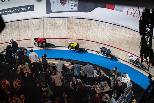 PRÖPSTER Alessa Catriona, EDMUNDS Rhian, WEBER Amy, GERAERTS Lonneke Sixdays Bremen 2026 Team 1 BOBRINK PRÖPSTER Alessa Catriona GER Team 2 VELO TRACK EDMUNDS Rhian GBR Team 3 BOBRINK WEBER Amy GER Team 4 VELO TRACK GERAERTS Lonneke NED Team 2 ZIJLAARD Ron NED Pacemaker landscape format landscape horizontal Landscape Event Event Sixdays Bremen 2026 Category Category Cycling Track Cycling Sixdays Elite Women Location Location Europe Germany Bremen ÖVB Arena Discipline Keirin Distance m Date Date 11 01 2026 Sunday Day 3