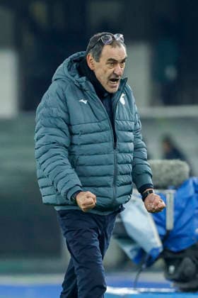January 11, 2026, Verona, Italy: Maurizio Sarri head coach of SS Lazio celebrate victory at the end of the match during the Italian Serie A soccer match Hellas Verona vs SS Lazio at Marcantonio Bentegodi Stadium.. Hellas Verona 0 - 1 SS Lazio Verona Italy - ZUMAs197 20260111_aaa_s197_177 Copyright: xEmanuelexPennacchiox