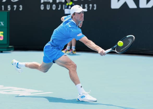 Lukas Neumayer AUT , Australian Open 2026 Qualifier, Melbourne Park, Victoria, Australia, Copyright: xJuergenxHasenkopfx