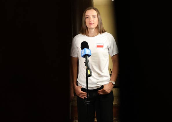 January 12, 2026, Sydney, New South Wales, Australia: IGA SWIATEK of Poland during the interview after winning United Cup in front of Opera House, Sydney, Australia. Sydney Australia - ZUMAc278 20260112_zsp_c278_007 Copyright: xMarcinxCholewinskix