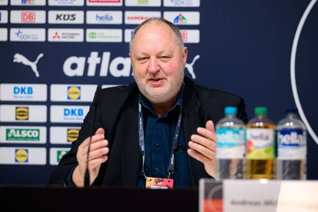 Hannover Handball Laenderspiel Germany Croatia DHB President Andreas Michelmann Germany Hannover ZAG Arena Nordrhein Westfalen Germany