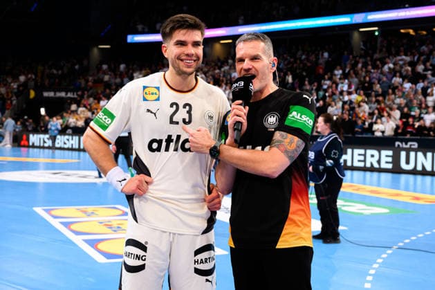 Hannover Handball Laenderspiel Germany Croatia Renars Uscins Germany Hannover ZAG Arena Nordrhein Westfalen Germany