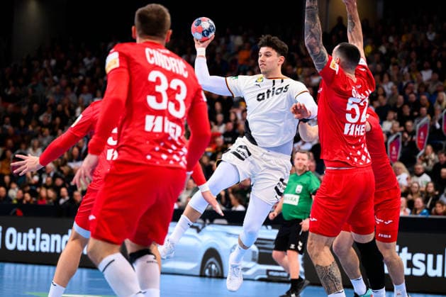 Hannover Handball Laenderspiel Germany Croatia Marko Grgic Germany Hannover ZAG Arena Nordrhein Westfalen Germany
