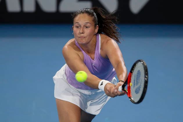 TENNIS ADELAIDE INTERNATIONAL, Daria Kasatkina of Australia in her match against Maria Sakkari of Greece during the Adelaide International at Memorial Drive Tennis Club in in Adelaide, Monday, January 12, 2026. ( NO ARCHIVING, EDITORIAL USE ONLY ADELAIDE SOUTH AUSTRALIA AUSTRALIA  Copyright: xMATTxTURNERx 20260112171696976388