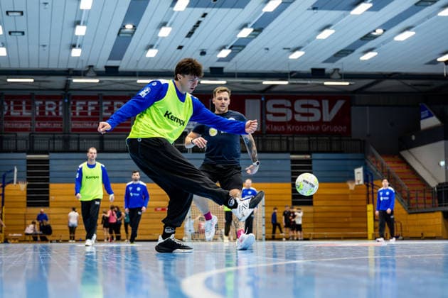 12 01 2026, GER, Handball, Men, Season 25 26, Daikin 1 Bl, ThSV Eisenach Training kick-off 2026 ThSV Eisenach starts training again after the turn of the year in the picture Tillman Leu ThSV Eisenach,99 99817 Eisenach Werner Assmann Halle Am Sportp Thueringen Germany