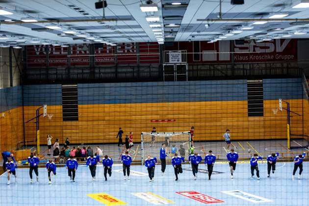12 01 2026, GER, Handball, Men, Season 25 26, Daikin 1 Bl, ThSV Eisenach Training kick-off 2026 ThSV Eisenach starts training again after the turn of the year 99817 Eisenach Werner Assmann Halle Am Sportp Thueringen Germany