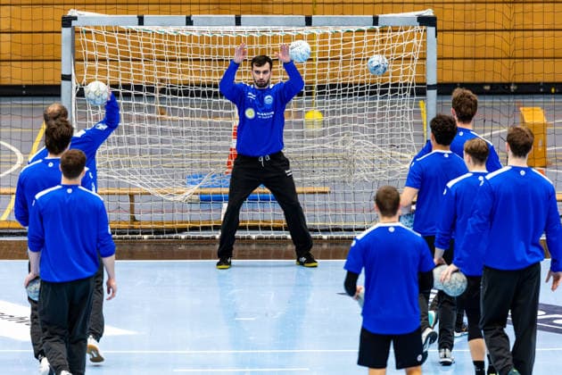 12 01 2026, GER, Handball, Men, Season 25 26, Daikin 1 Bl, ThSV Eisenach Training kick-off 2026 ThSV Eisenach starts training again after the turn of the year in the picture Matija Spikic ThSV Eisenach,1 99817 Eisenach Werner Assmann Halle Am Sportp Thueringen Germany