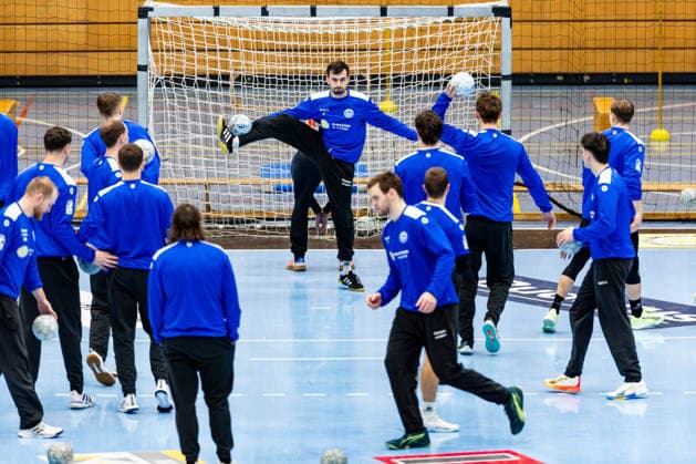 12 01 2026, GER, Handball, Men, Season 25 26, Daikin 1 Bl, ThSV Eisenach Training kick-off 2026 ThSV Eisenach starts training again after the turn of the year in the picture Matija Spikic ThSV Eisenach,1 99817 Eisenach Werner Assmann Halle Am Sportp Thueringen Germany