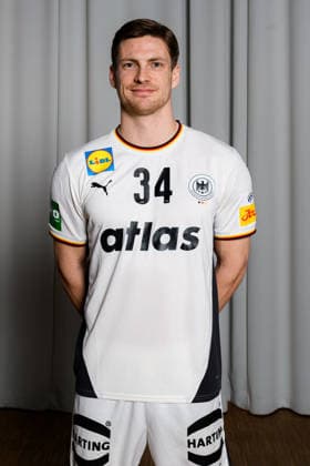 Hannover Handball EM 2026 Germany Press conference Rune Dahmke Germany Portrait Face Hannover Germany