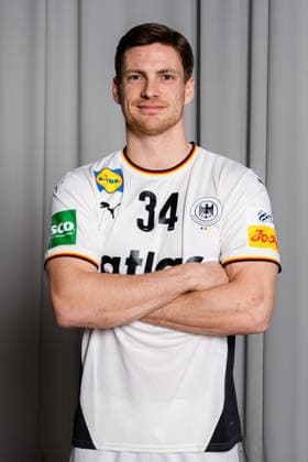Hannover Handball EM 2026 Germany Press conference Rune Dahmke Germany Portrait Face Hannover Germany