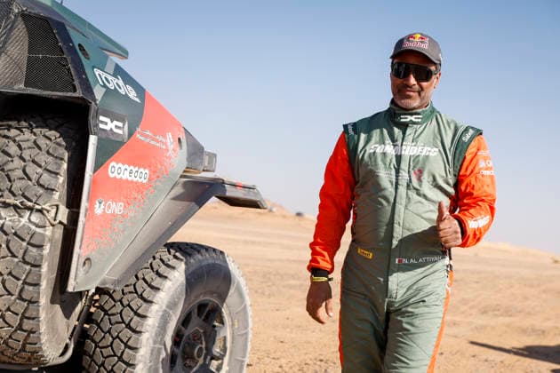 DAKAR 2026 - STAGE 8 AL-ATTIYAH Nasser (qat), The Dacia Sandriders, Dacia, Ultimate, BF Goodrich, FIA W2RC, portrait during the Stage 8 of the Dakar 2026, on January 12, 2026 around Wadi Ad-Dawasir, Saudi Arabia - Wadi Ad-DawasirSaudi Arabia  Copyright: xJULIENxDELFOSSEx