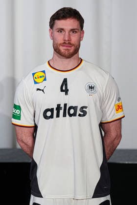 12 01 2026, xydrx, handball, portrait session of the German national team in Hanover ahead of the EHF Euro 2026 Johannes Golla Lower Saxony Germany