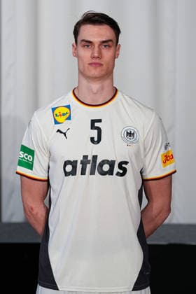 12 01 2026, xydrx, handball, portrait session of the German national team in Hanover ahead of the EHF Euro 2026 Miro Schluroff Lower Saxony Germany