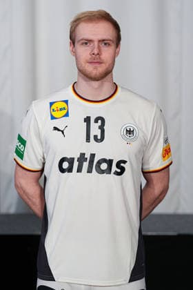 12 01 2026, xydrx, handball, portrait session of the German national team in Hanover ahead of the EHF Euro 2026 Matthes Langhoff Lower Saxony Germany