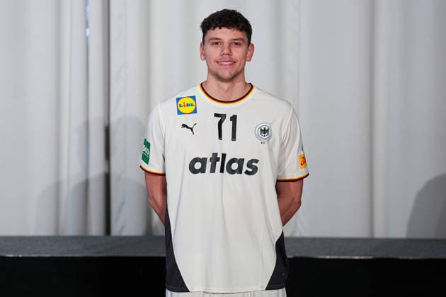 12 01 2026, xydrx, handball, portrait session of the German national team in Hanover ahead of the EHF Euro 2026 Marko Grgic Lower Saxony Germany