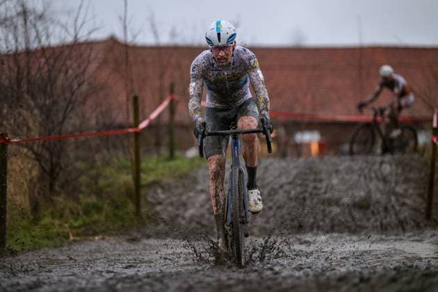 Belgian Toon Aerts pictured in action during the men s elite race of the Cyclocross Otegem cycling event, Monday 12 January 2026 in Otegem, the day after the Belgian national cyclocross championships. DAVIDxPINTENS  x155387717x
