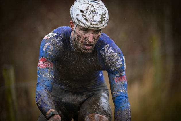 Belgian Niels Vandeputte pictured in action during the men s elite race of the Cyclocross Otegem cycling event, Monday 12 January 2026 in Otegem, the day after the Belgian national cyclocross championships. DAVIDxPINTENS  x155387861x