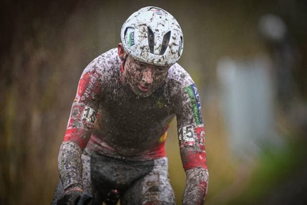 Belgian Gerben Kuypers pictured in action during the men s elite race of the Cyclocross Otegem cycling event, Monday 12 January 2026 in Otegem, the day after the Belgian national cyclocross championships. DAVIDxPINTENS  x155387868x