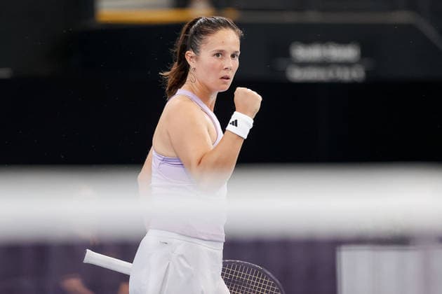 January 12, 2026, Adelaide, South Australia, Australia: DARIA KASATKINA of Australia gets fired up on her way to winning her opening match 7-6 (7-2), 6-4 against Maria SAKKARI of Greece, during the 2026 Adelaide International Tennis Tournament Adelaide Australia - ZUMAw216 20260112_zsp_w216_015 Copyright: xMarkxWilloughbyx