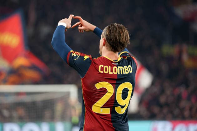 Serie A, Day 20, Stadio Ferraris, Genova, Genoa - Cagliari, in the photo: exultation Lorenzo Colombo (Genoa)  Copyright: xGabrielexSiri IPAxSportx xipa-agency.netx xx IPA_69990673 IPA_Agency_IPA69990673